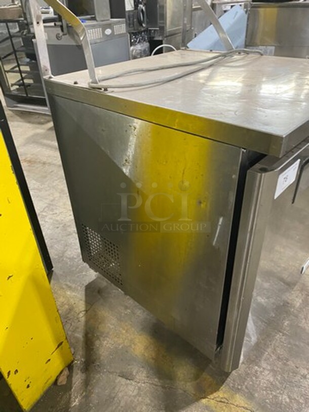 Turbo Air Commercial Single Door Lowboy/Worktop Freezer! With Poly Coated Racks! All Stainless Steel! Model: MUF28 SN: MU2F705113 115V 60HZ 1 Phase - Image 2 of 7