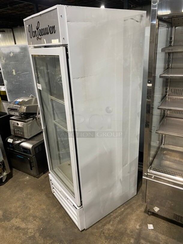 BEVERAGE AIR  Commercial Single Glass Door Reach In Freezer Merchandiser! w/ Poly Coated Racks! Model MMF23-1-W-LED 115 Volts/60Hz/ 1 Phase. - Image 3 of 8