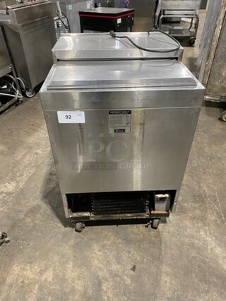 Perlick Commercial Single Door Beer Bottle Cooler! With Top Sliding Door! Solid Stainless Steel! Model: 8340UL 115V 60HZ 1 Phase