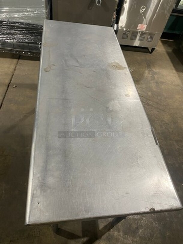 WOW! Solid Stainless Steel Work Top/ Prep Table! With Single Drawer! With Storage Space Underneath! On Legs! - Image 4 of 7