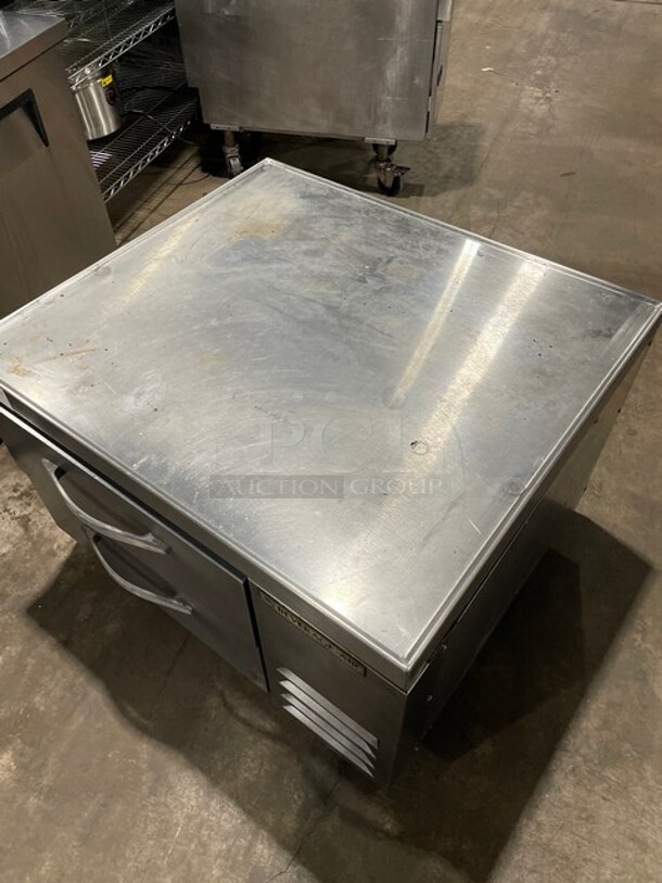 Nice! Beverage Air Commercial Refrigerated 2 Drawer Chef Base! All Stainless Steel! On Casters! 115V 1 Phase! Model: WTRCS36-1-003 SN: 12304156! - Image 8 of 10