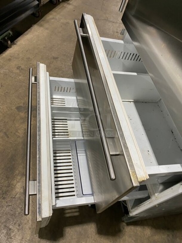 Built In Half Cooler Half Freezer Combo Unit! With Poly Shelves! Solid Stainless Steel! - Image 9 of 11