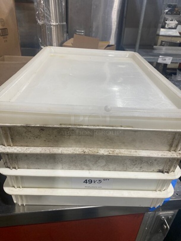 White Poly Food Storage Containers! 5x Your Bid! - Image 4 of 8