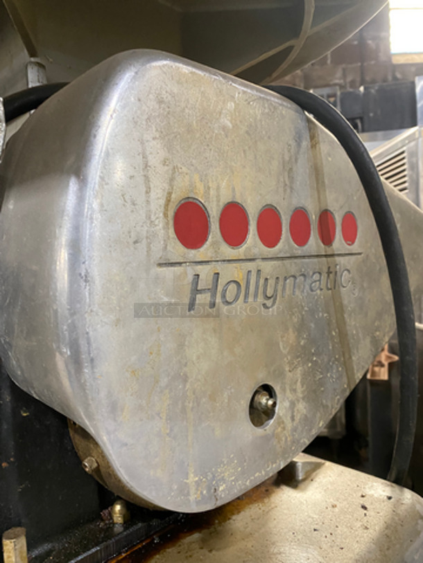 Hollymatic Commercial Food Portioning/ Patty Former Machine! On Equipment Stand! With Underneath Storage Space! All Stainless Steel! On Casters! WORKING WHEN REMOVED! Model: 54 SN: 58666 115V 60HZ 1 Phase - Image 8 of 11