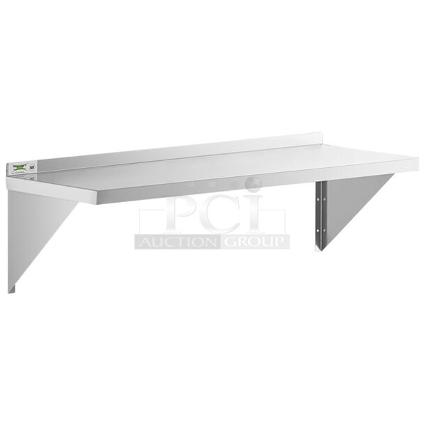 BRAND NEW SCRATCH AND DENT! Regency 600WS1836HD 16 Gauge Stainless Steel 18" x 36" Heavy Duty Wall Shelf - Image 1 of 2