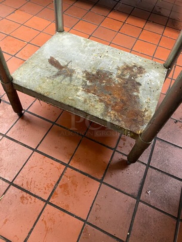 Advance Tabco Solid Stainless Steel Work Top/ Prep Table! With Storage Space Underneath! On Legs! Model: TT240 - Image 6 of 7