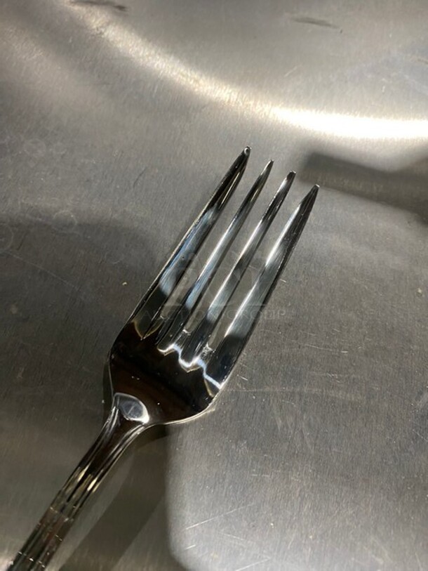 NEW! ALL ONE MONEY! All Stainless Steel Dining Forks! - Image 3 of 4