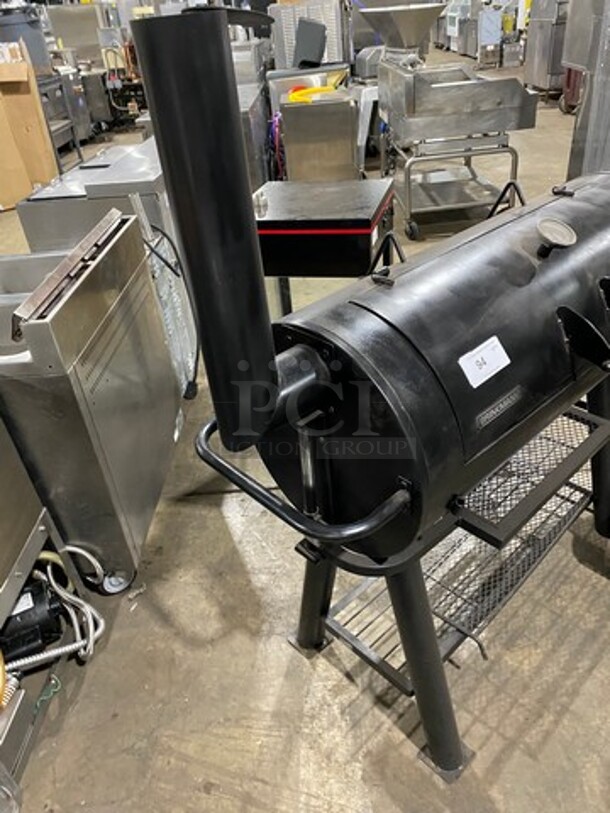 BEAUTIFUL! AWESOME! Brinkmann Trailmaster Heavy Duty Charcoal Grill/ Smoker! Small Grill Has Charcoal Access! With Hinged Lids! With Storage Space Underneath! Heavy Duty Steel! On Legs And Casters! - Image 2 of 10