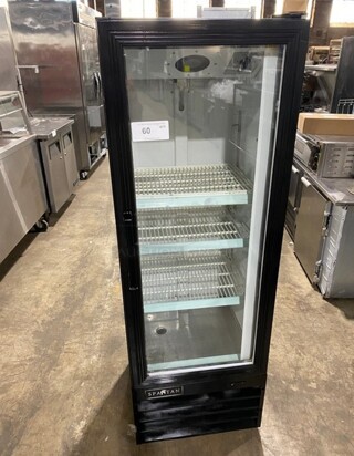 Spartan One Door Reach in Cooler Merchandiser! With Poly Coated Racks! MODEL SGM-10RV  110v 