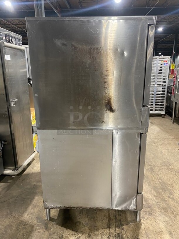 WOW! Blodgett All Stainless Steel Gas Powered Double Stacked Convection Oven! With Metal Racks! On Casters! 2 X Your Bid Makes One Unit! - Image 3 of 10