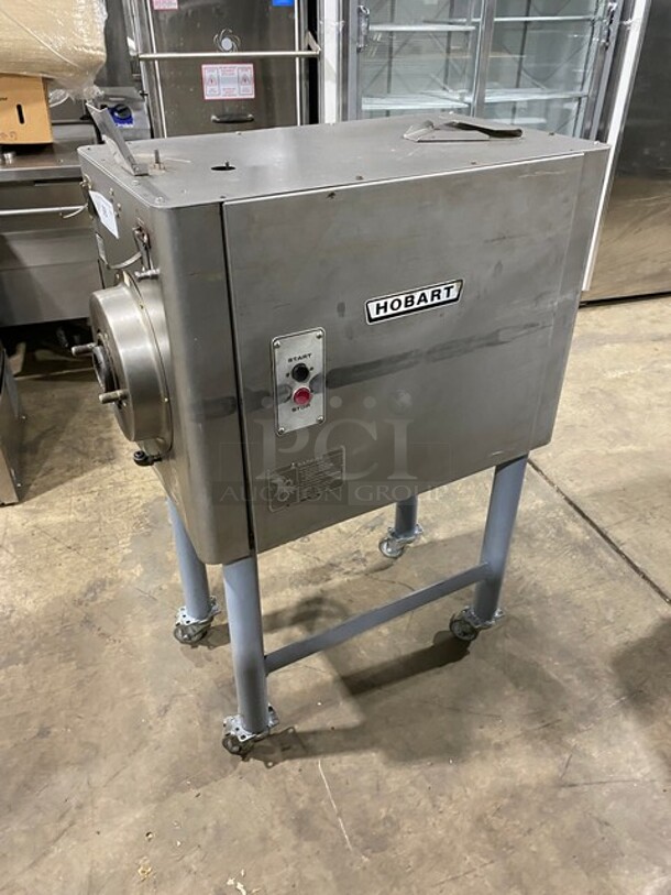 Hobart Metal Commercial Meat Grinder! On Casters! 230V 3 Phase! Model: 4146 SN: 31-1445-783! - Image 2 of 9