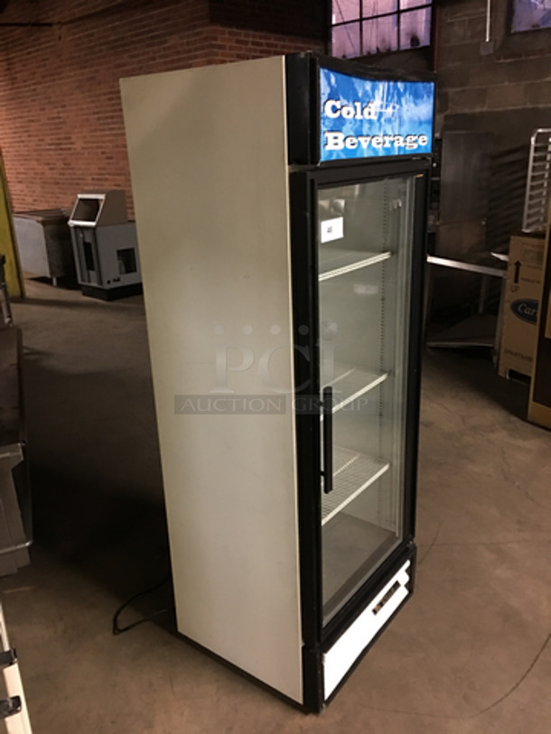 True Commercial Single Door Reach In Cooler Merchandiser! With Poly Coated Racks! With View Through Door! Model: GDM-19 SN: 12873143 115V 60HZ 1 Phase - Image 2 of 8