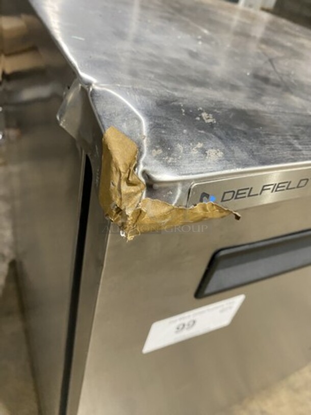 LATE MODEL! Delfield One Door Lowboy/Worktop Cooler! Model 406Star2 Serial 2204820201897! On Casters!  - Image 7 of 8