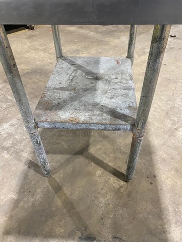 Solid Stainless Steel Work Top/ Prep Table! With Storage Space Underneath! On Legs! - Image 5 of 6