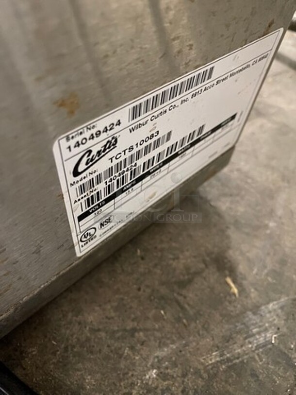 Curtis Commercial Countertop Iced Tea Brewer Machine! All Stainless Steel! Model: TCTS10083 SN: 14049424 120V60HZ 1 Phase - Image 5 of 5