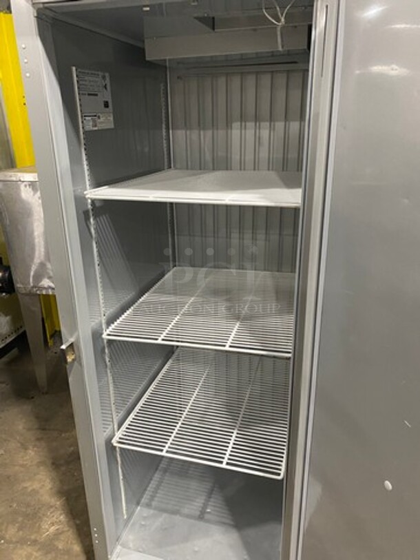 Beverage Air Commercial Single Door Reach In Freezer! With Poly Coated Racks! All Stainless Steel! On Casters! Model: HF11S SN: 12102164 115V 60HZ 1 Phase - Image 5 of 8