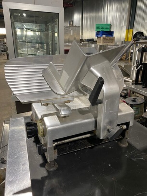 Omas Globe Commercial Countertop Deli/ Meat Slicer! All Stainless Steel! Model: GLMATIC300N SN: 004173 115V - Image 3 of 10