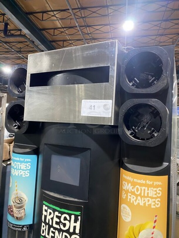 AMAZING! Manitowoc Multiplex Smoothie Workstation! On Single Door Undercounter Cooler! With Poly Bins! All Stainless Steel! Model: MB81 SN: 1611150001561 115V 60HZ 1 Phase - Image 9 of 11