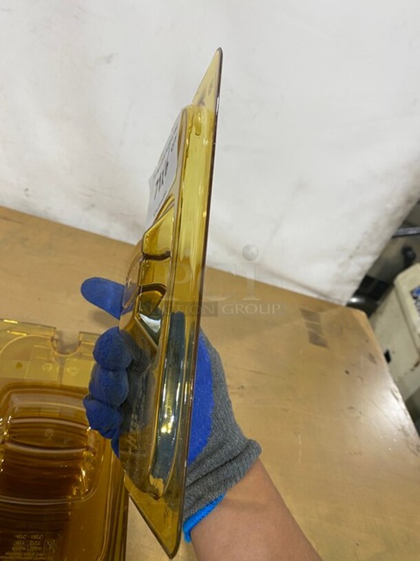 New Rubbermaid Yellow Poly Food Pan Lids! 6x Your Bid! - Image 4 of 8