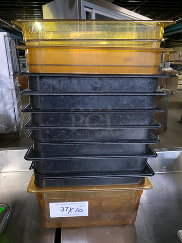 Assorted Color Poly Food Pans! 10x Your Bid!