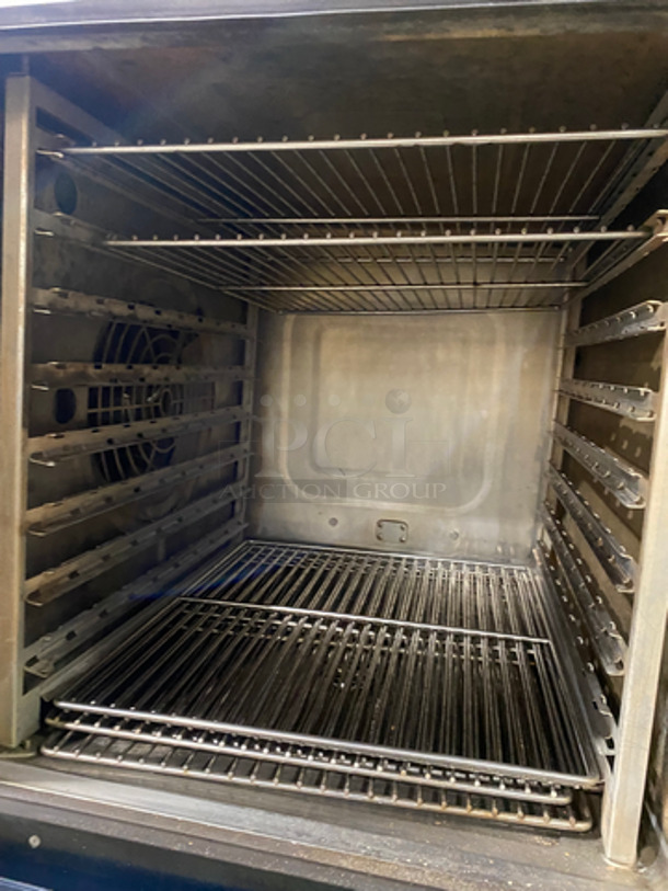 WOW! Alto Shaam Natural Gas Powered Commercial Combitherm Convection Oven! On Commercial Equipment Stand! All Stainless Steel! On Legs! Working When Removed! Model: CTP7-20G 120V 60HZ 1 Phase - Image 5 of 9
