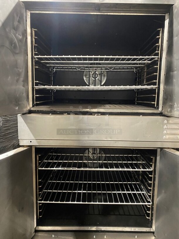  Southbend Commercial Natural Gas Powered Double Deck Convection Oven! With Solid Doors! Metal Oven Racks! All Stainless Steel! On Casters! Silver Star Edition! 2x Your Bid Makes One Unit! - Image 5 of 10