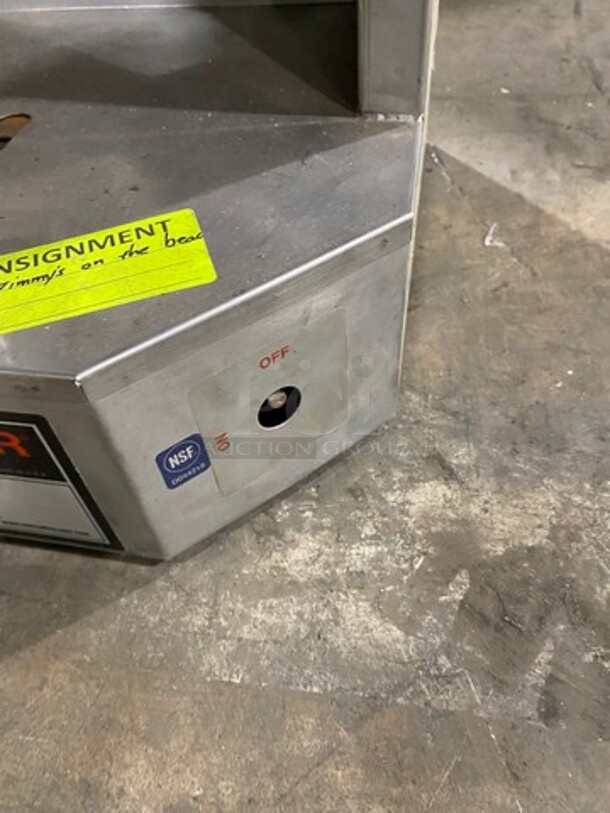 Auto Doner Commercial Countertop Natural Gas Powered Vertical Broiler Gyro Machine! All Stainless Steel! Model: 3PG SN: 042102 - Image 7 of 10