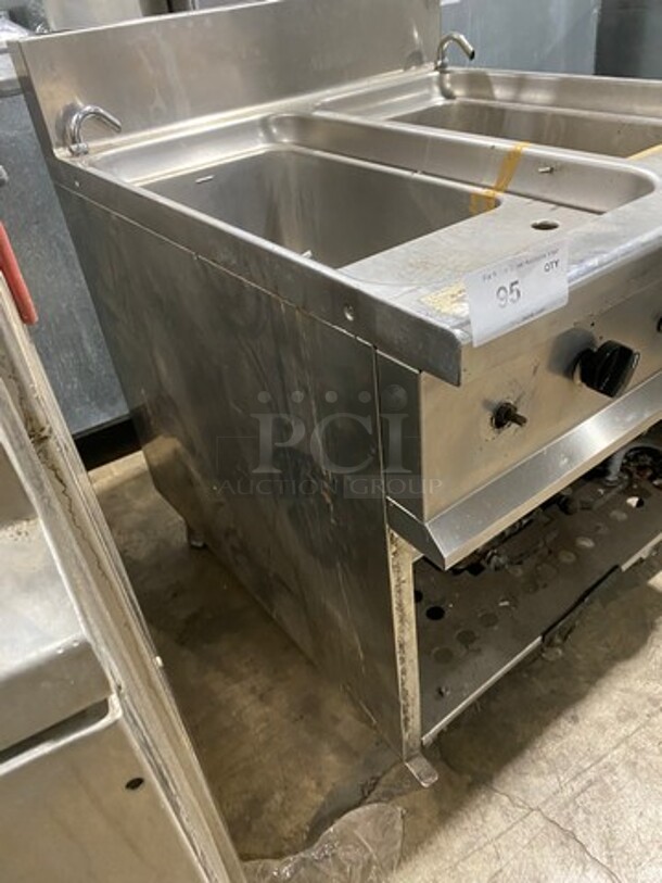 Italgi Commercial 2 Bay Pasta Cooker! All Stainless Steel! On Model: CPG2/PS SN: 099020 - Image 2 of 11