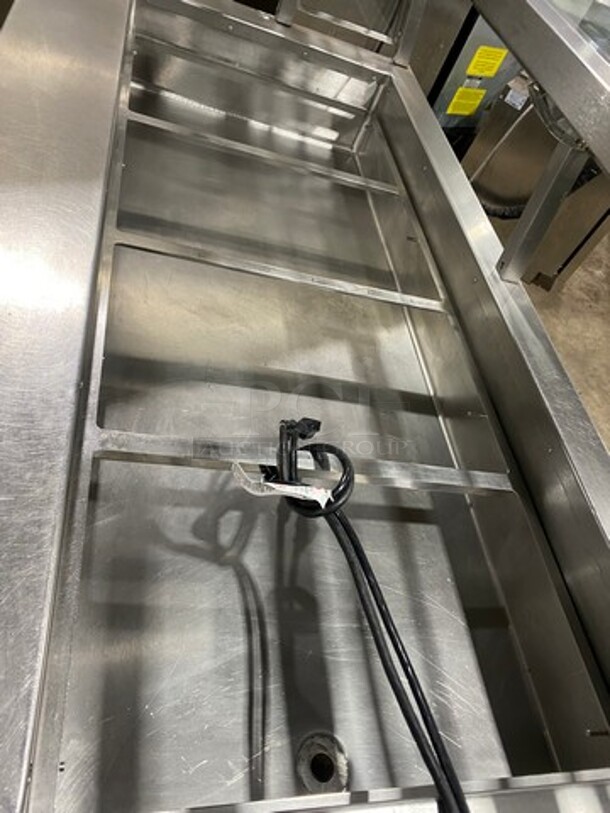 Craig Commercial Refrigerated Food Serving Station Counter/ Cold Pan! With Sneeze Guard! Stainless Steel Body! On Casters! Model: LB530SC 115V 1 Phase - Image 5 of 11