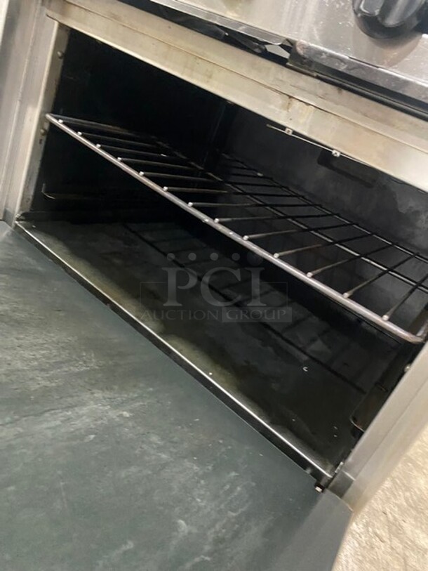American Range 2 Burner Gas Range With Griddle, And Oven Underneath & Back Splash! On Legs! - Image 8 of 8
