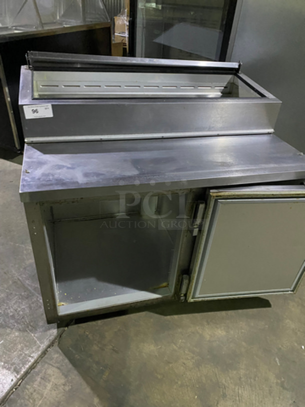 Beverage Air Commercial Refrigerated Pizza Prep Table! Single Door Storage Area Underneath! All Stainless Steel! 115V 60HZ 1 Phase - Image 5 of 9