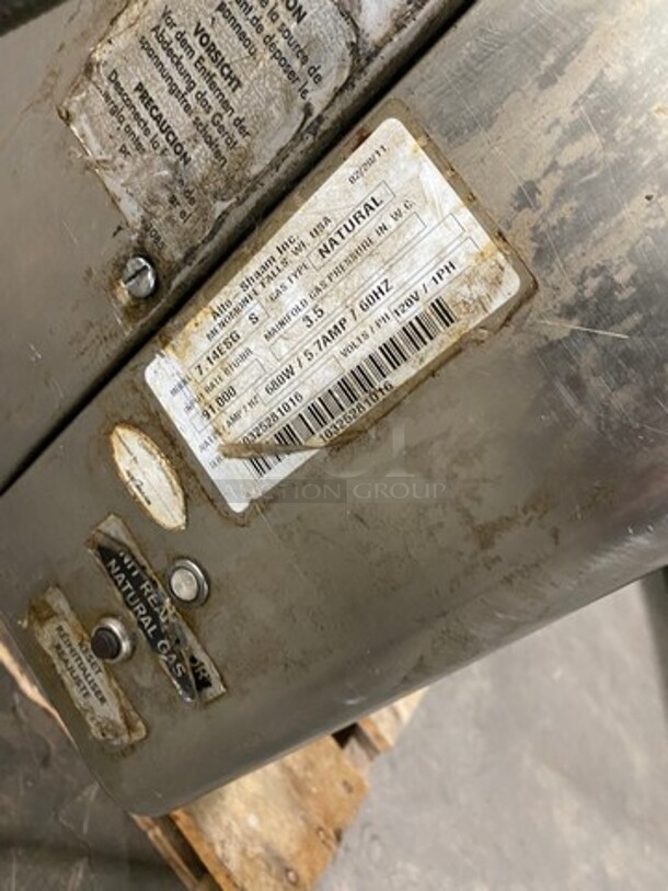 Alto Shaam Natural Gas Powered Combi Oven! With View Through Door! All Stainless Steel! On Legs! Model: 714ESGS SN: 10325281016 - Image 7 of 10