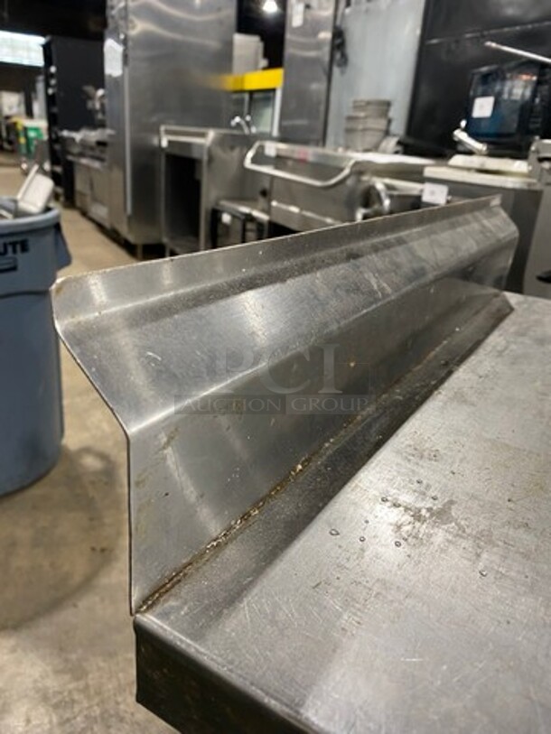 Solid Stainless Steel Work Top/ Prep Table! With Storage Space Underneath! On Legs! - Image 6 of 7