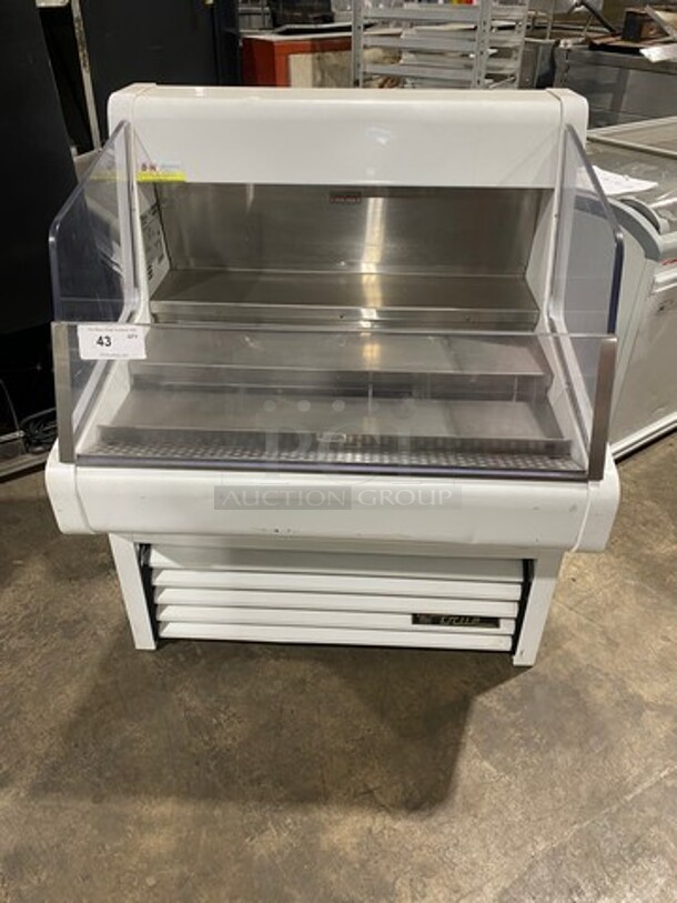 NICE! True Commercial Refrigerated Open Grab-N-Go Case Merchandiser! With Clear Poly Font And Sides! Stainless Steel Body! Model: THAC36 SN: 8789096 115V 60HZ 1 Phase - Image 1 of 7