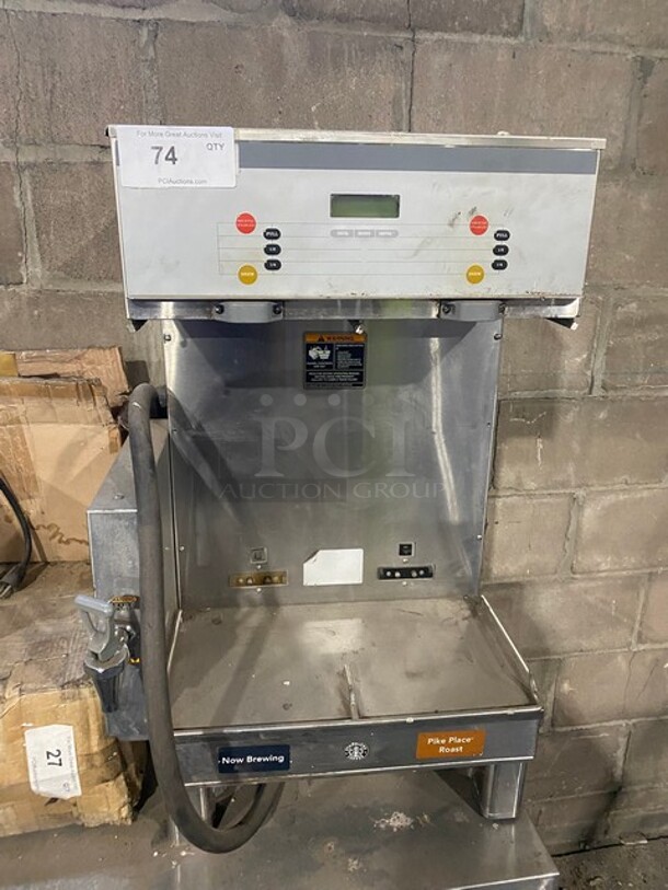 Bunn Commercial Countertop Dual Coffee Brewing Machine! With Hot Water Dispenser! All Stainless Steel! On Small Legs! 120/208V 60HZ 1 Phase! - Image 1 of 6