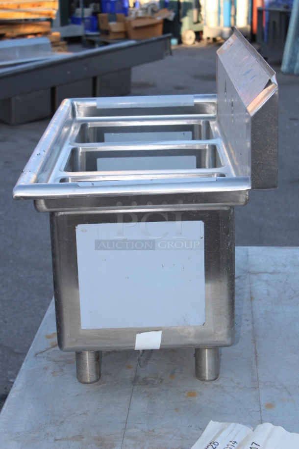 BRAND NEW SCRATCH & DENT! Regency 600S31014G 39" 16-Gauge Stainless Steel Three Compartment Commercial Sink Without Drainboards - 10" x 14" x 12" Bowls - Image 5 of 7