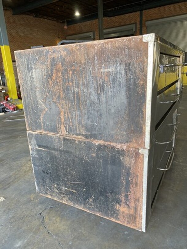 Bari Natural Gas Powered Double Stacked 6 Pie Pizza Oven! Model M48-6 Serial 1591! No Stones!No Legs! 2 X Your Bid Makes One Unit!  - Image 2 of 10