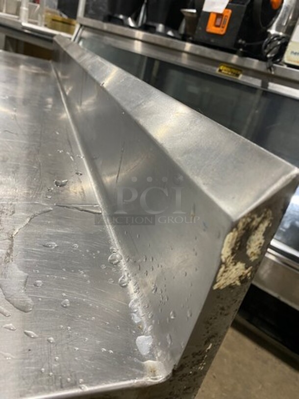 Solid Stainless Steel Work Top/ Prep Table! With Storage Space Underneath! On Legs! - Image 6 of 7