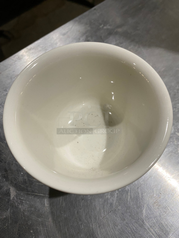 Homer Laughlin White Ceramic Ramekin! Includes Black Poly Crate! 2x Your Bid! - Image 4 of 7