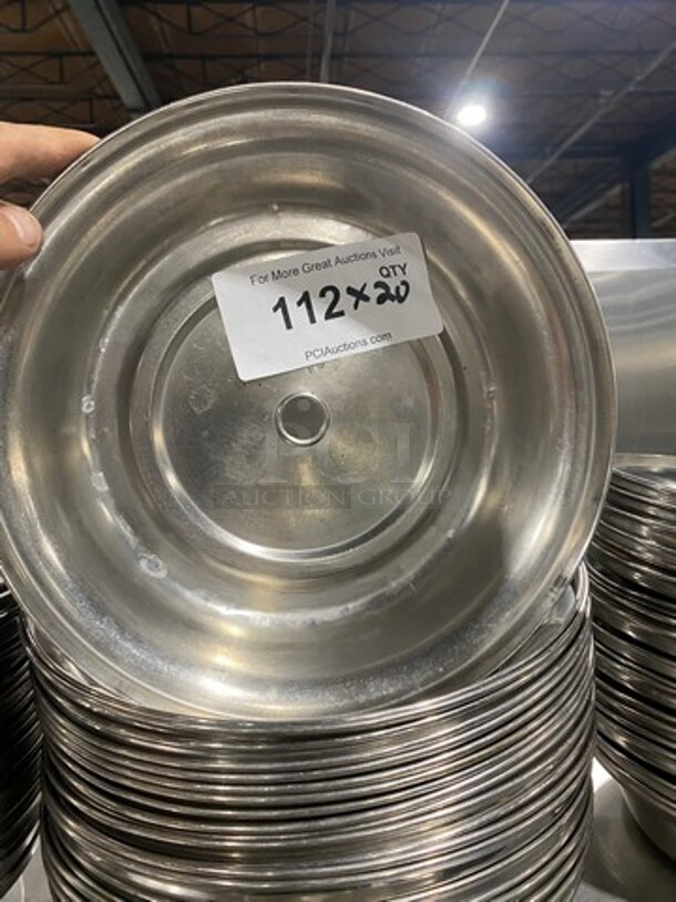 Stainless Steel 10" Plate/ Food Cover! 20x Your Bid! - Image 1 of 1