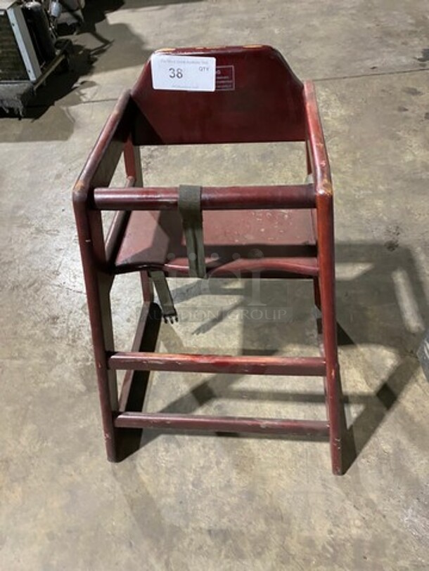 Winco Wooden Highchair! With Child Safety Straps! - Image 1 of 6