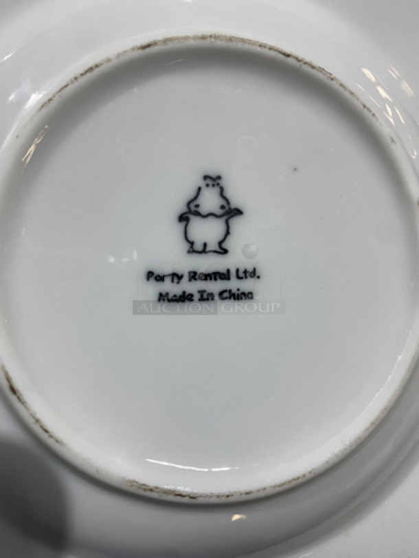 Party Rental Ltd White Decorative Wavy Plates! - Image 7 of 7