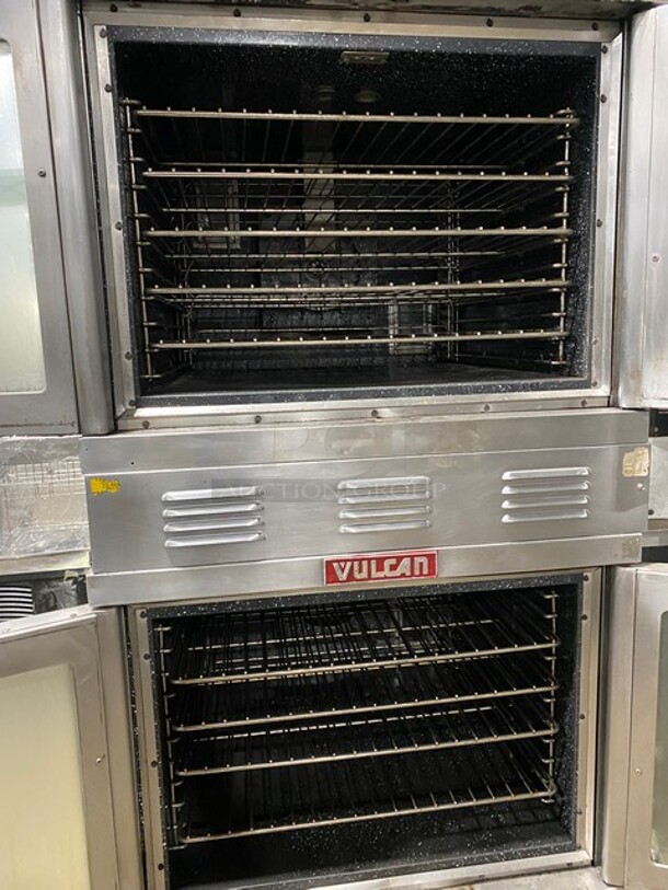 Vulcan Commercial Double Deck Convection Oven! With View Through Doors! Metal Oven Racks! All Stainless Steel! On Casters! 2x Your Bid Makes One Unit! Model: SG1010B SN: 48043916 - Image 5 of 10