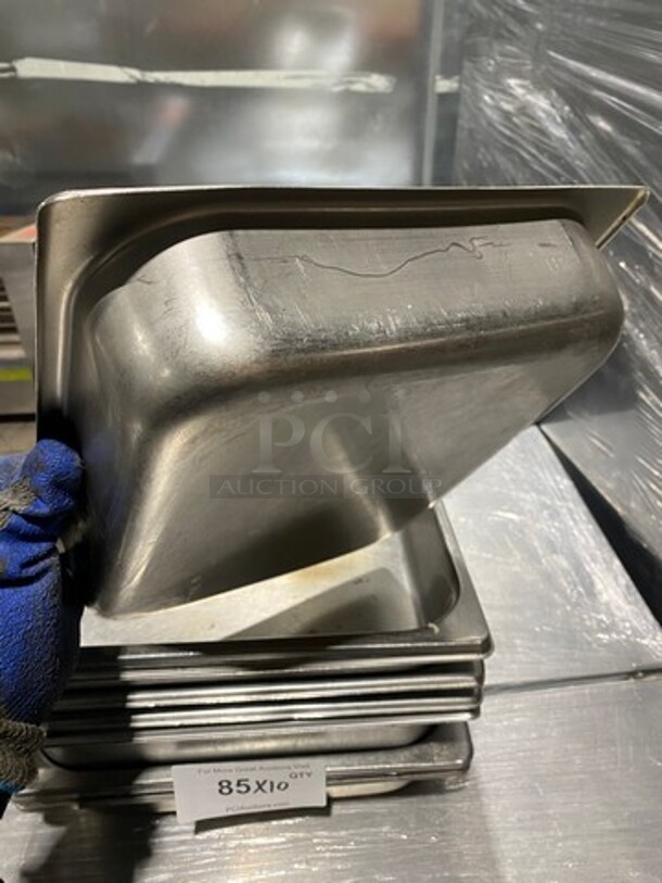 Assorted Size Commercial Steam Table/ Prep Table Food Pans! All Stainless Steel! 10x Your Bid! - Image 5 of 7