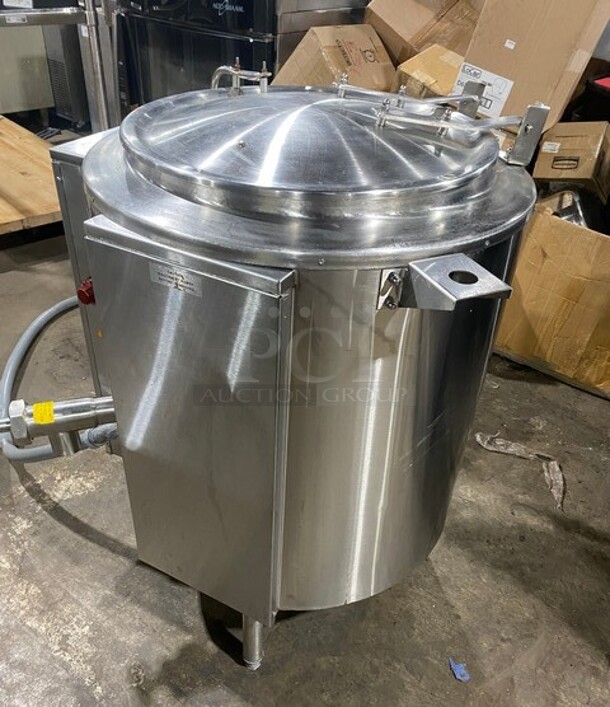 Amazing! 2014 Groen Commercial Electric Powered Jacketed Soup Kettle! All Stainless Steel! On Legs! Model: EE20 SN:94186 208V 3PH! Working When Removed!  - Image 2 of 10