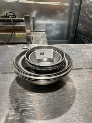 ALL ONE MONEY! Assorted Size Stainless Steel Mixing Bowls!