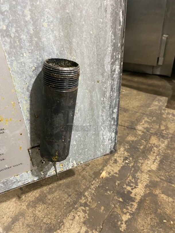 Entree Commercial Natural Gas Powered Deep Fat Fryer! With Backsplash! With 2 Metal Frying Baskets! All Stainless Steel! On Legs! Model: F3N SN: 13070483V - Image 10 of 12