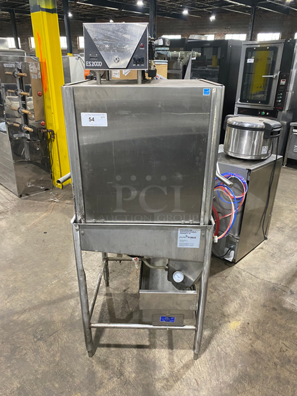 Jackson Ecolab Commercial Pass-Through Dishwasher Machine! All Stainless Steel! On Legs! Model: ES200 SN: 06F205573 115V 60HZ 1 Phase