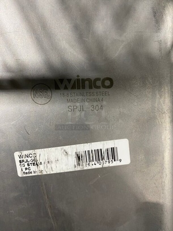 Winco Commercial Steam Table/ Prep Table Food Pans! All Stainless Steel! 7x Your Bid! - Image 5 of 9