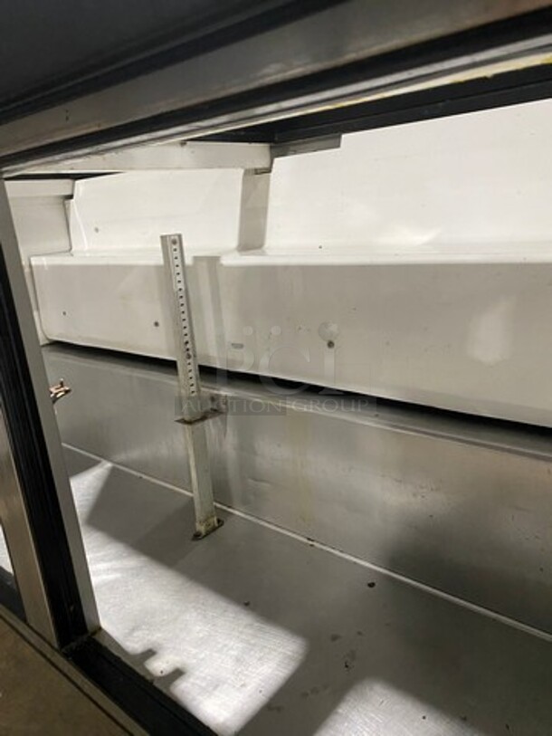 True Commercial Refrigerated Sandwich Prep Table! With 2 Door Underneath Storage Space! All Stainless Steel! On Casters! WORKING WHEN REMOVED! Model: TSSU6024MBST SN: 5175478 115V 60HZ 1 Phase - Image 6 of 10